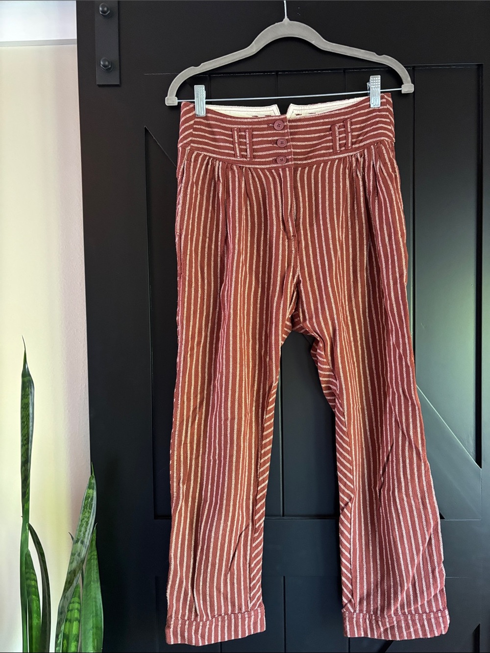 Rust Striped Pants